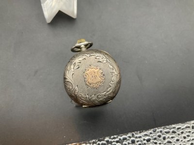 Antique Chatelaine Silver Pocket Watch.