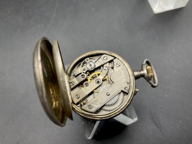 Ancienne Montre Gousset châtelaine ARGENT .