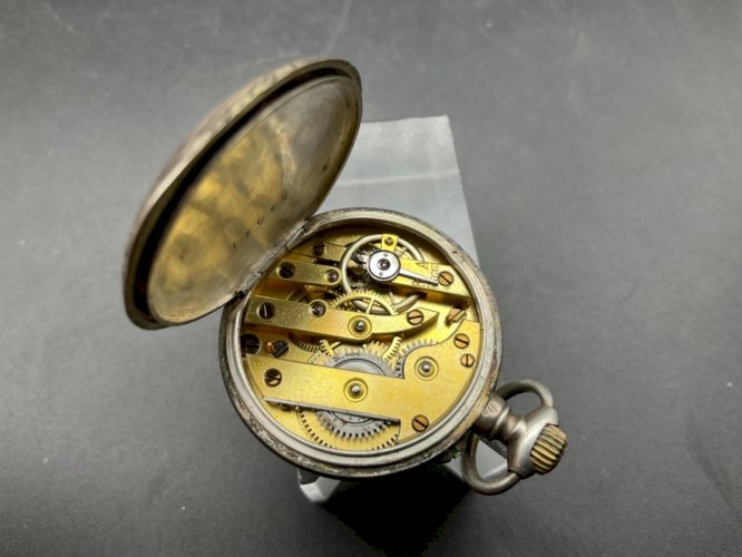 Ancienne Montre Gousset châtelaine ARGENT .