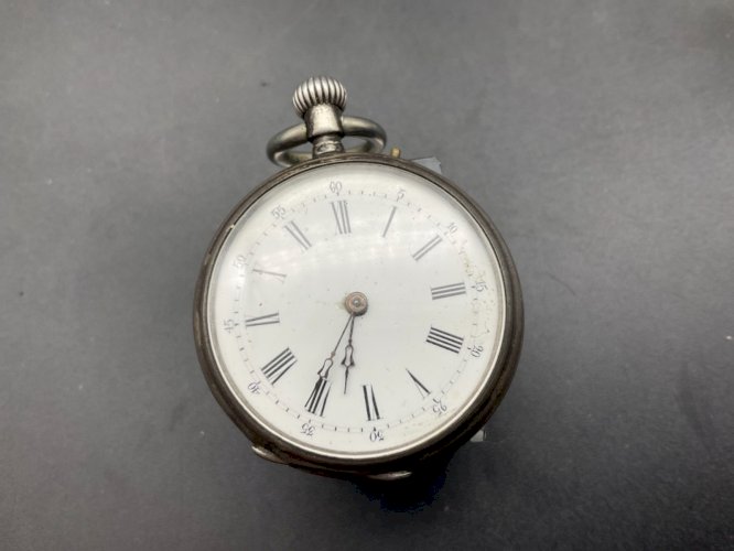 Ancienne Montre Gousset châtelaine ARGENT .