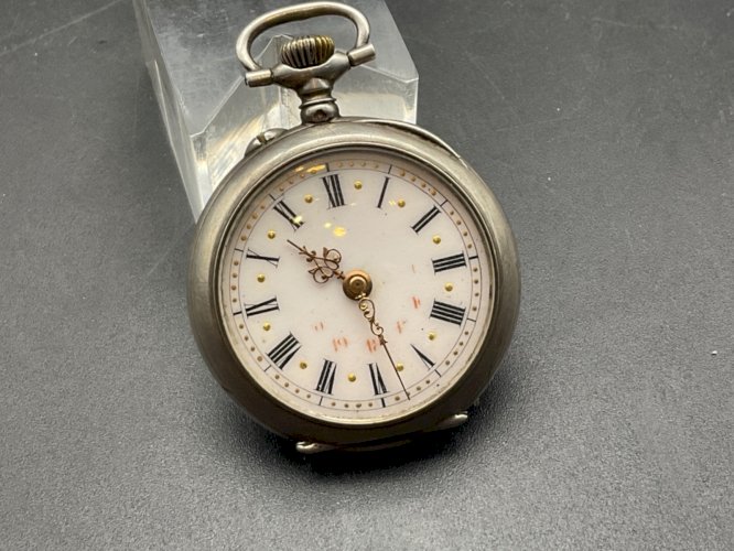 Ancienne Montre Gousset châtelaine ARGENT .