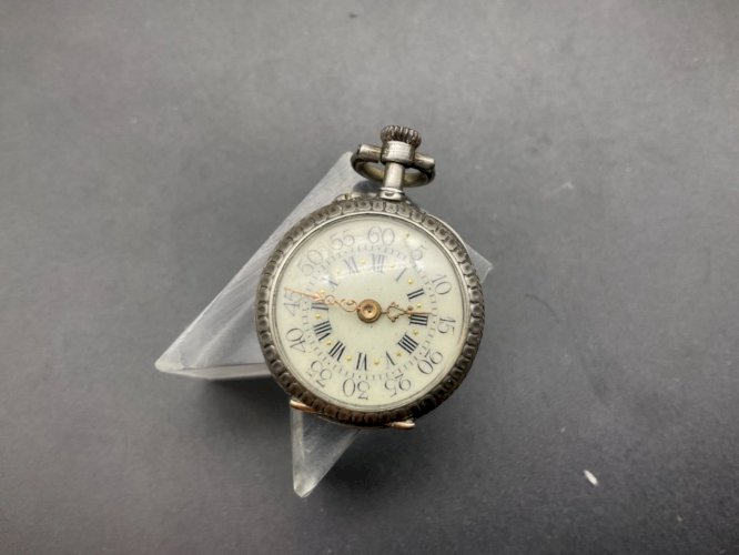 Ancienne Montre Gousset châtelaine ARGENT .