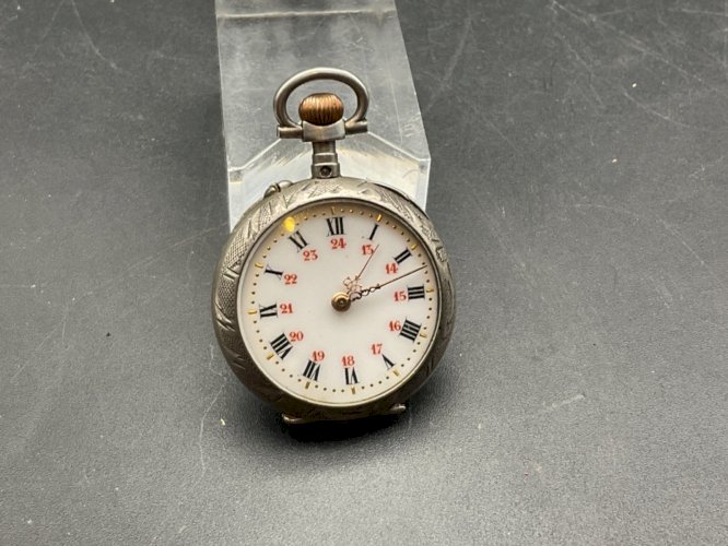 Ancienne Montre Gousset châtelaine ARGENT .