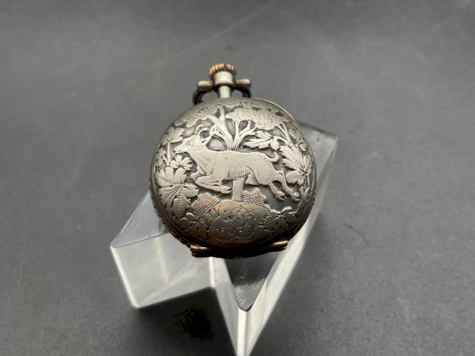 Ancienne Montre Gousset châtelaine ARGENT .