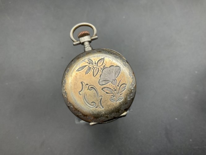 Ancienne Montre Gousset châtelaine ARGENT .