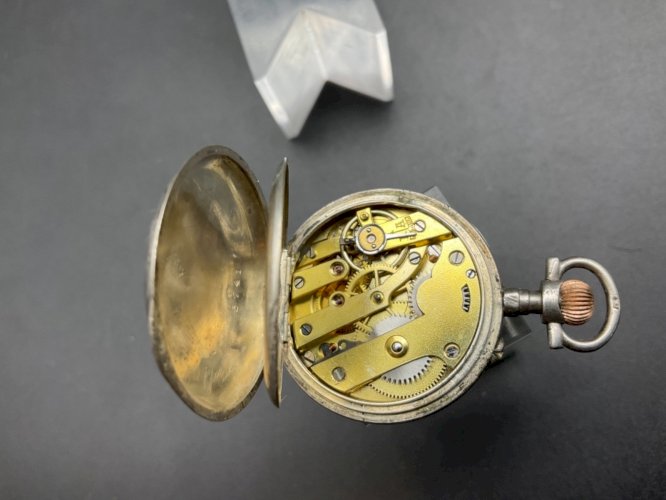 Ancienne Montre Gousset châtelaine ARGENT .