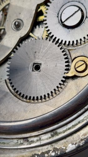 Ancienne montre gousset mécanique, Salter Russie, en argent ^
