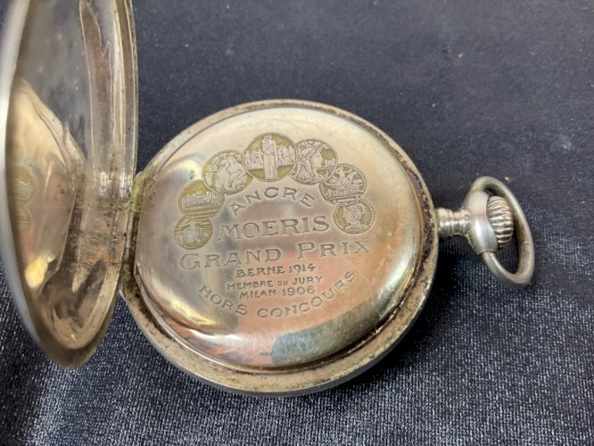 ancienne montre gousset MOERIS Argent hors concours