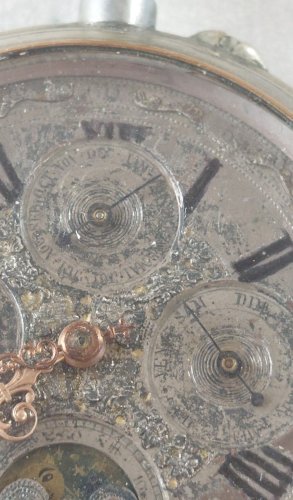 Ancienne montre gousset / régulateur à quantième