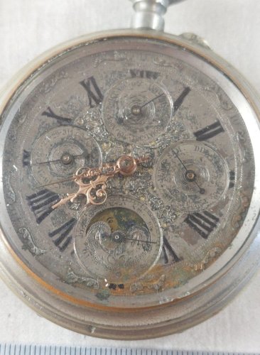 Ancienne montre gousset / régulateur à quantième
