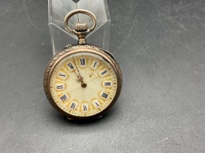 Antique Silver Regulator Pocket Watch.