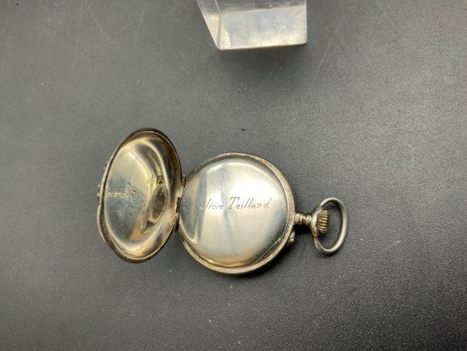 Ancienne Montre Gousset régulateur ARGENT .