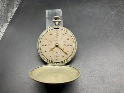 Ancient blind regulator military pocket watch.