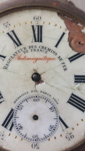 Ancienne montre gousset régulateur des chemins de fer de France ^