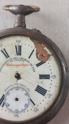 Ancienne montre gousset régulateur des chemins de fer de France ^