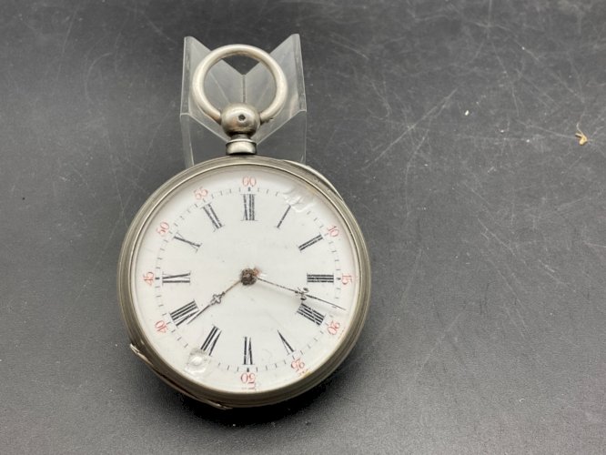 Ancienne Montre Gousset régulateur en argent .