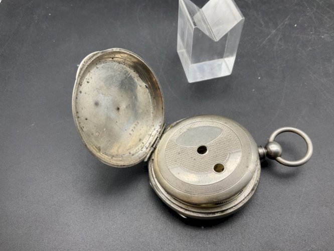 Ancienne Montre Gousset régulateur en argent .