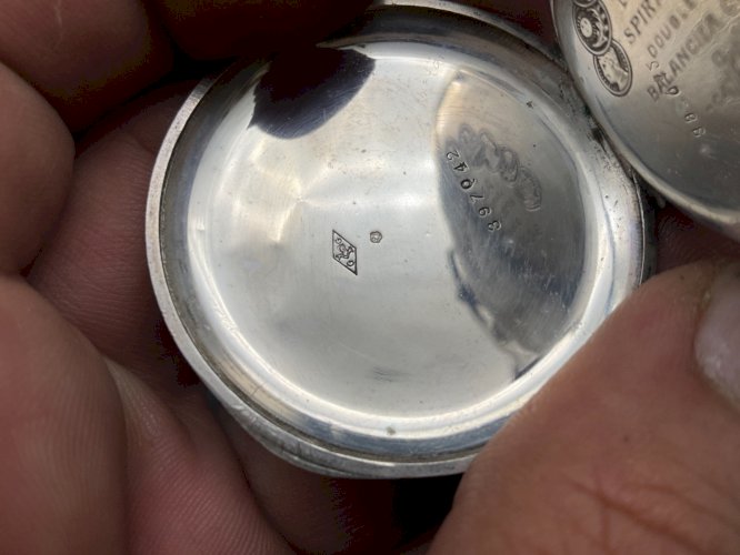 Ancienne Montre Gousset régulateur en argent .