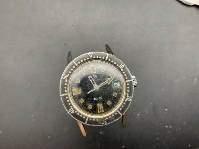 ANTIQUE LIP MECHANICAL DIVE WATCH NL80.