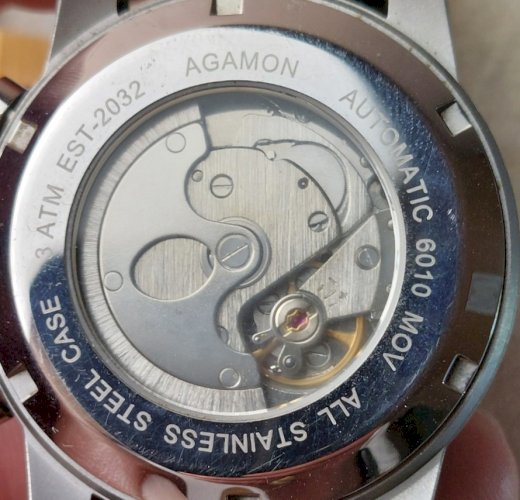 Ancienne montre mécanique automatique, Estana Agamon, 6010 ^