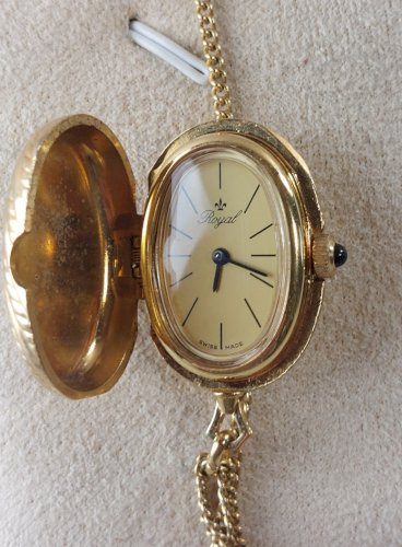 Ancienne montre pendentif mécanique, Royal, vintage