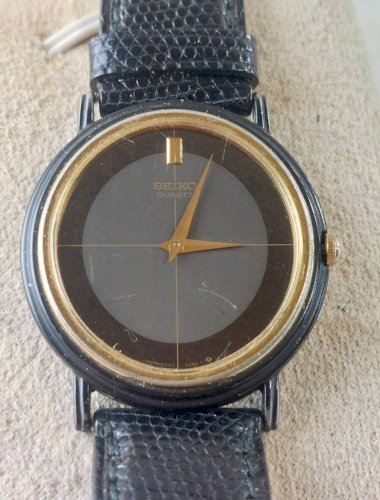 Ancienne montre Quartz, Seiko 6530 5120, vintage