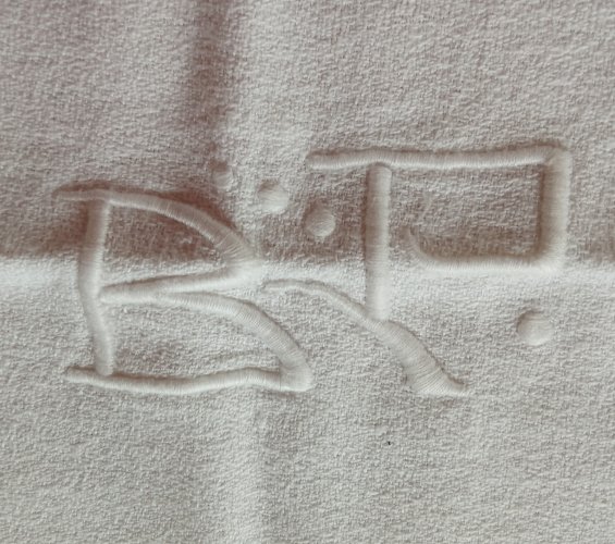 Ancienne Nappe + 11 serviettes /linge De Table Maison  Ancien/Monogramme  BP
