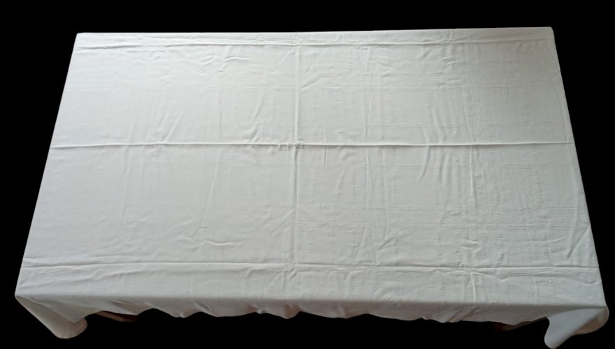 Ancienne Nappe + 11 serviettes /linge De Table Maison  Ancien/Monogramme  BP