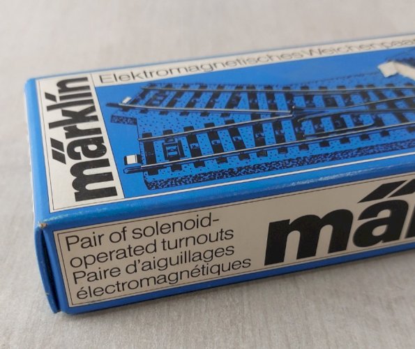 Ancienne paire d'aiguillages, Märklin 5202, en HO
