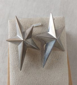 Ancienne paire de boucles d'oreilles clip, Thierry Mugler ^