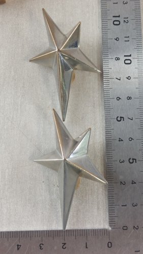 Ancienne paire de boucles d'oreilles clip, Thierry Mugler ^