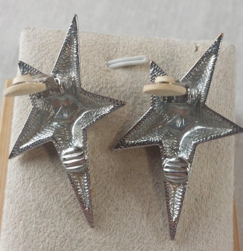 Ancienne paire de boucles d'oreilles clip, Thierry Mugler ^