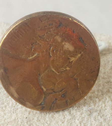 Ancienne paire de boutons de manchette, art nouveau, Pomone ^