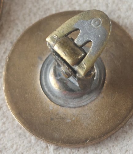 Ancienne paire de boutons de manchette, art nouveau, Pomone ^