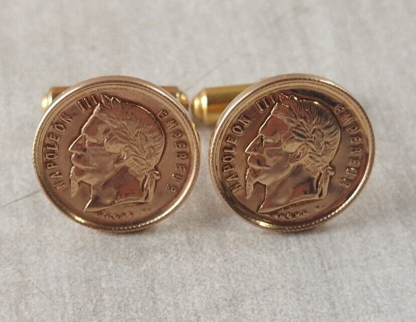Boutons De Manchette Homme Tête De Loup En Cuivre - Style Rétro, Bronze Antique, Cadeau élégant