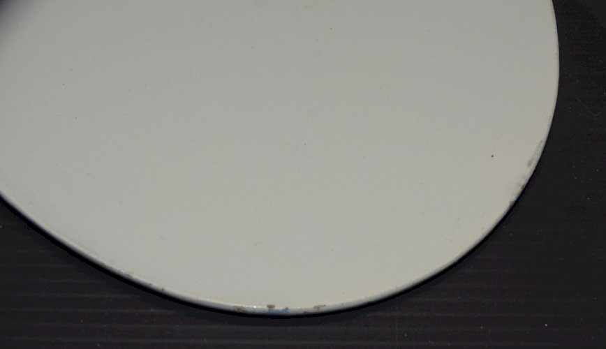 -ANCIENNE PALETTE de PEINTRE PORCELAINE OPAQUE CREIL & MONTEREAU  L M  & Cie  D