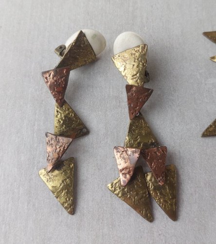 Ancienne parure de collier + boucles d'oreilles, Jean Baptiste Périclès Haiti