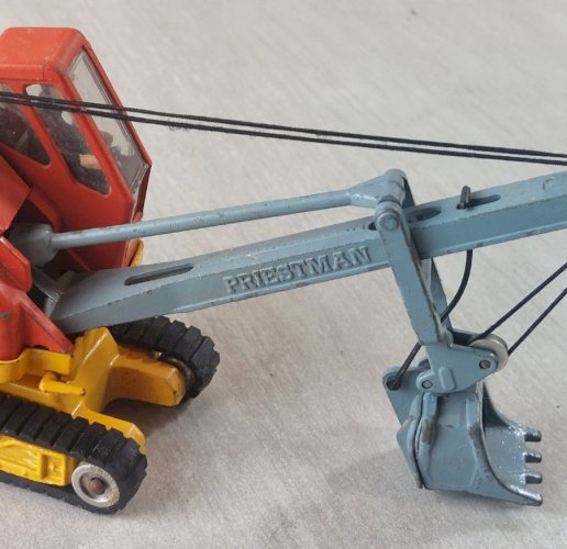 Ancienne pelle Priestman Cub / pelleteuse, Corgi Major ^