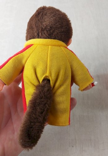 Ancienne peluche Kiki Monchhichi au ski, vintage