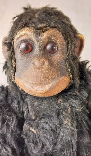 Ancienne peluche singe / chimpanzé, Deans Childsplay, vintage ^