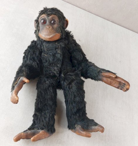 Ancienne peluche singe / chimpanzé, Deans Childsplay, vintage ^