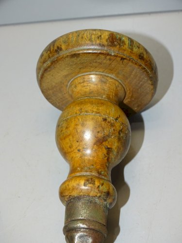 -ANCIENNE PERCEUSE A MAIN PEUGEOT VILEBREQUIN à ENGRENAGES Poignées BOIS   D