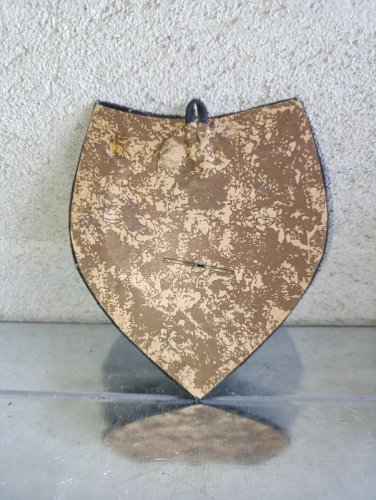 ancienne petit masque en bronze ou laiton funeraire du roi agamemmon en bon etat