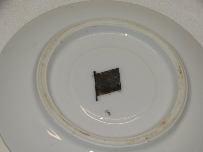 - ANCIENNE PETITE ASSIETTE ou SOUS TASSE à MOKA PORCELAINE CZECHOSLOVAKIA PSC  D
