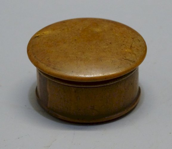 -ANCIENNE PETITE BOITE BOIS RELIQUAIRE PAPEROLLES à déchiffrer RELIGION  D