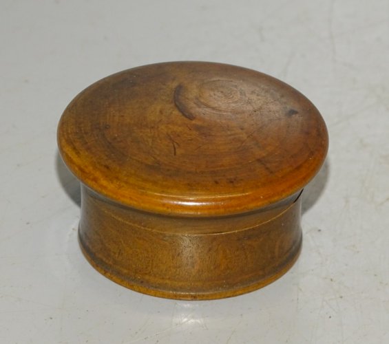 -ANCIENNE PETITE BOITE BOIS RELIQUAIRE PAPEROLLES à déchiffrer RELIGION  D