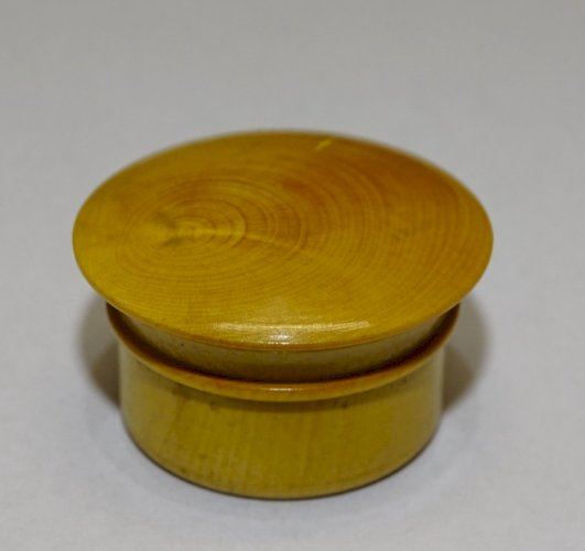 -ANCIENNE PETITE BOITE BOIS RELIQUAIRE PAPEROLLES BEAULIEU RELIGION COLLECTION D