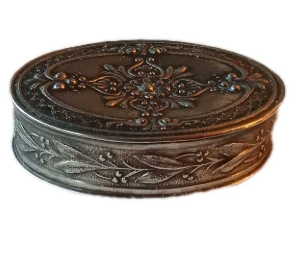 Ancienne Petite Boite Pilulier Argent massif  12 grammes Objet De Vitrine