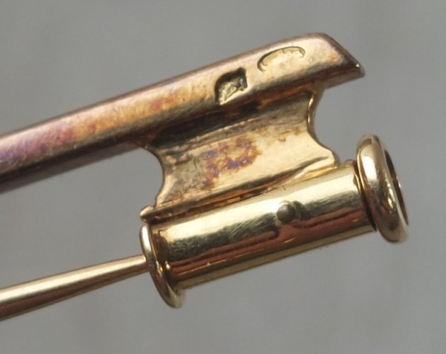 Ancienne petite broche, brevet de pilote de l'armée de l'air, en argent ^