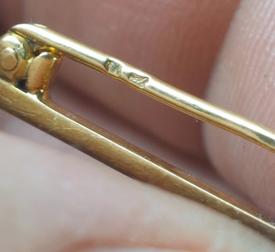 Ancienne petite broche, brevet de pilote de l'armée de l'air, en argent ^